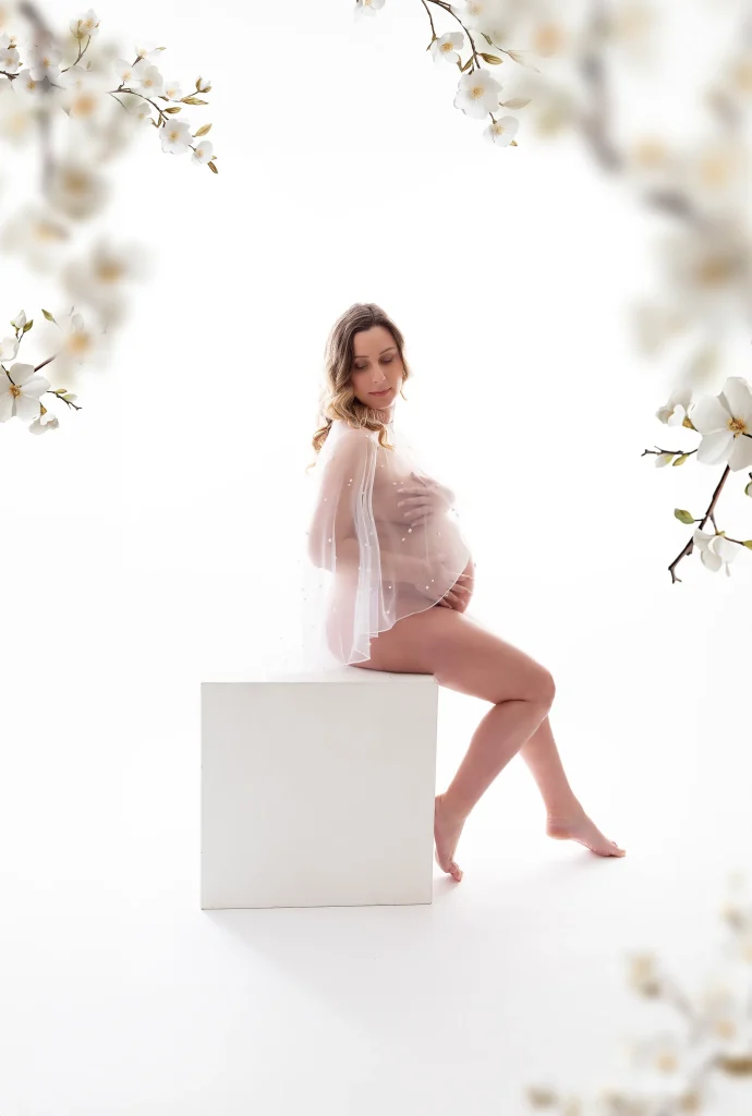 Photographe séance grossesse studio Saint André de Cubzac